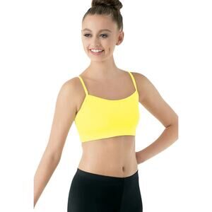 Dance Sports Bra Medium Child Yellow Balera MT3477 Crop Top Jazz Contemporary